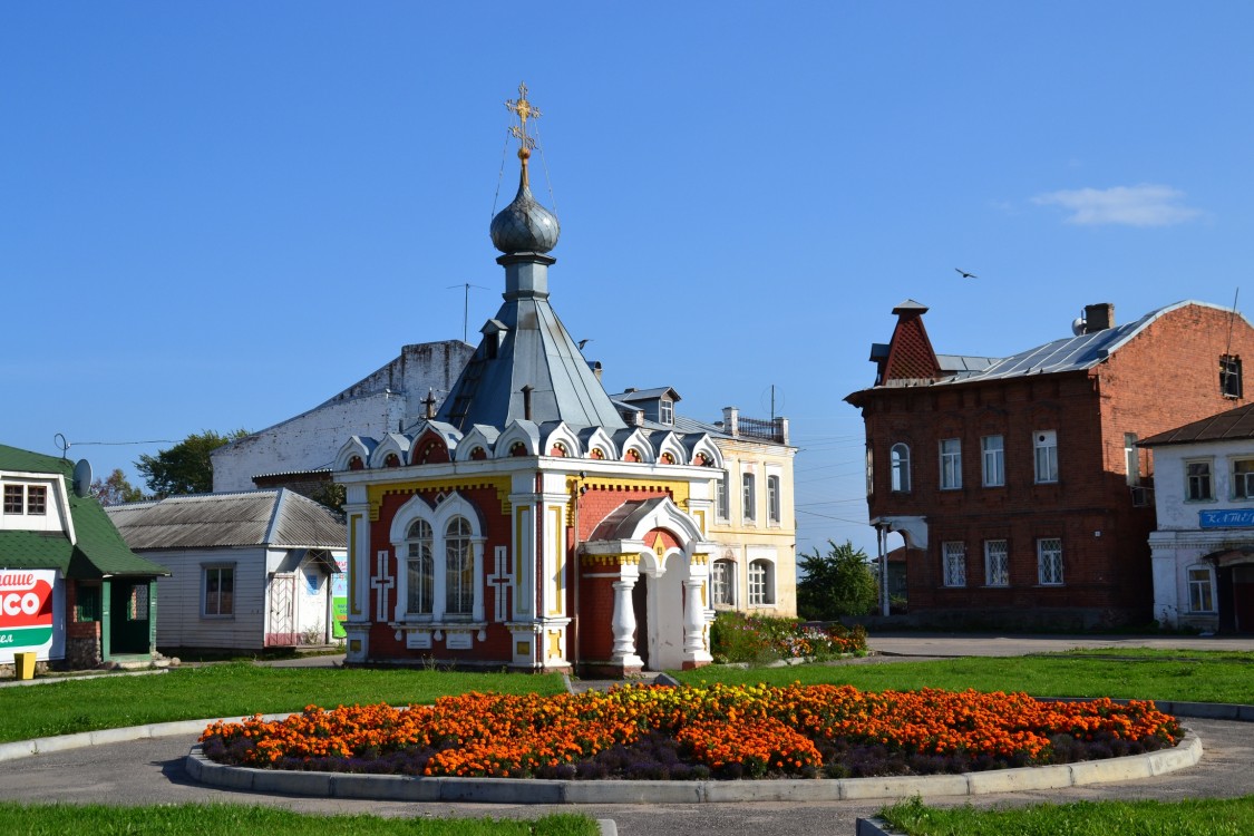 Часовня Николая Чудотворца, Устье (Усть-Кубинский район, Вологодская область). общий вид в ландшафте
