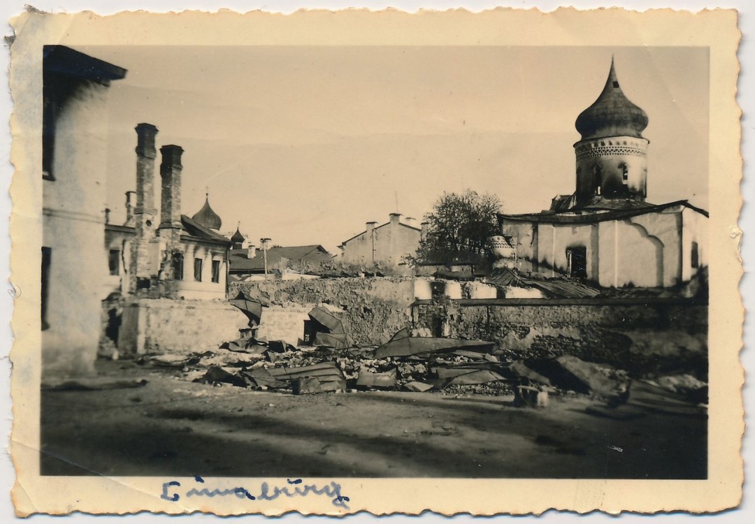 Церковь Николая Чудотворца со Усохи, Псков (Псков, город, Псковская область). архивная фотография, Фото 1941 г. с аукциона e-bay.de