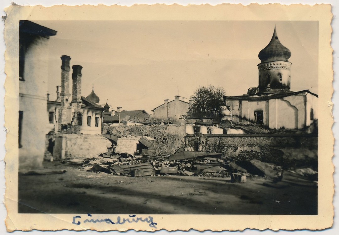 Псков. Церковь Николая Чудотворца со Усохи. архивная фотография, Фото 1941 г. с аукциона e-bay.de