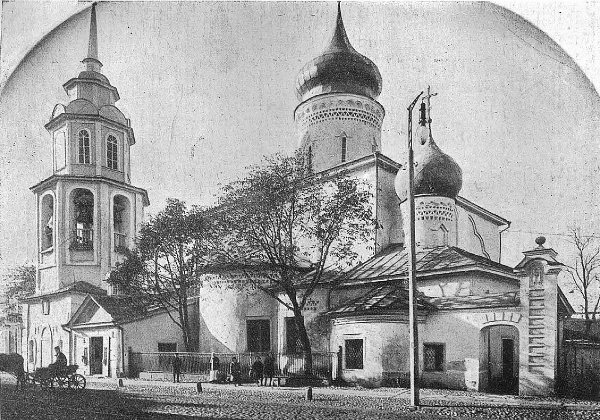 Псков. Церковь Николая Чудотворца со Усохи. архивная фотография, Фотография из книги: Окулич-Казарин, Н.Ф. Спутник по древнему Пскову: (Любителям родной старины). - Псков, 1911 г.