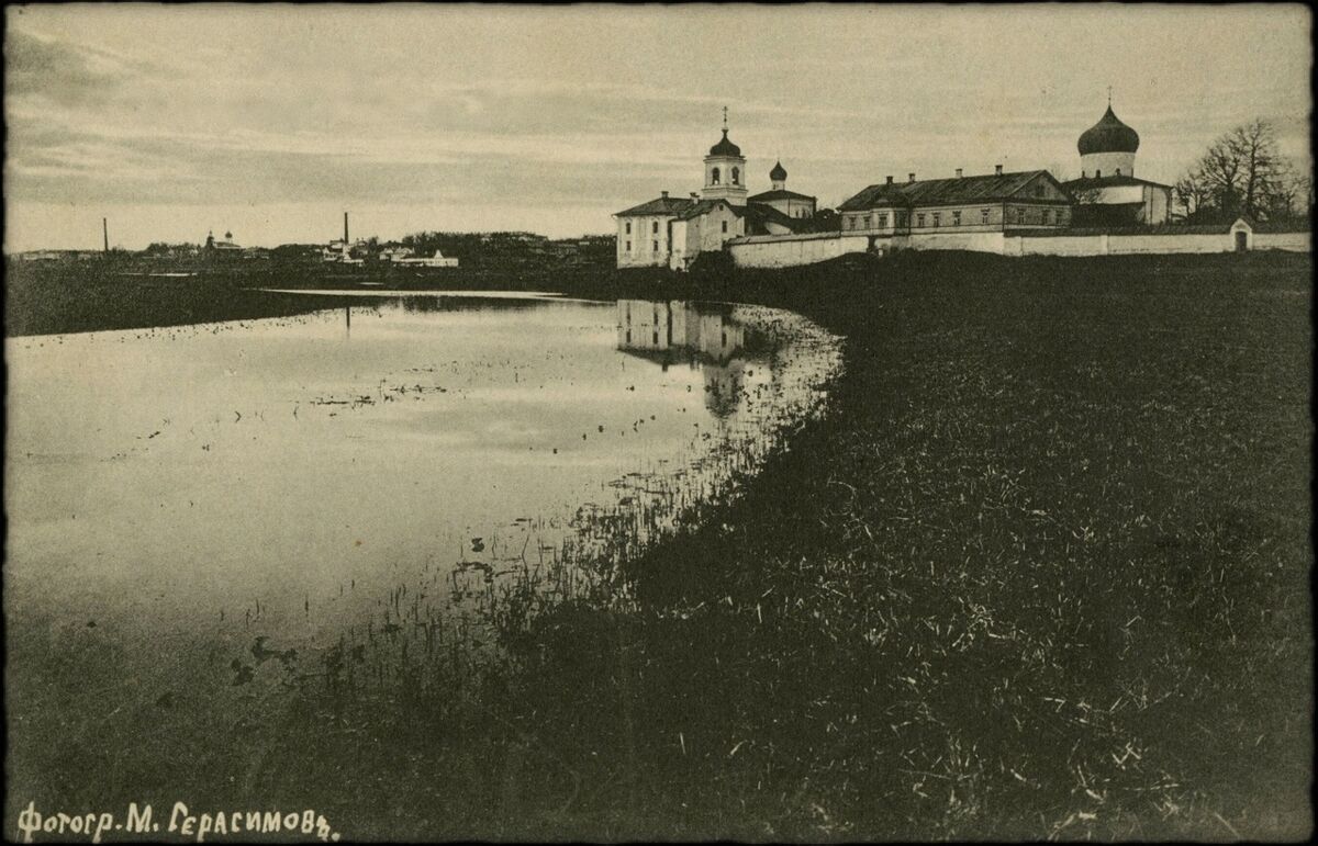 Псков. Спасо-Преображенский Мирожский монастырь. архивная фотография, 1900-1912-х гг.