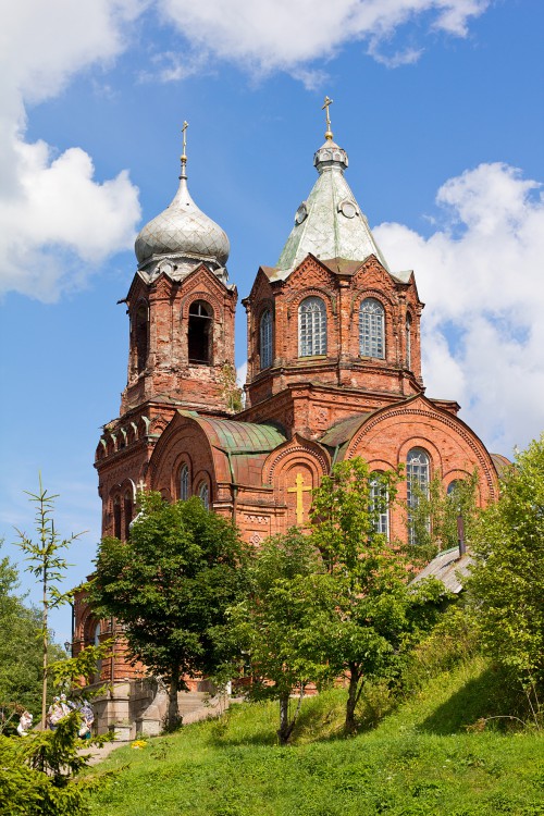 Церковь Михаила Архангела, Вышегород (Дедовичский район, Псковская область). общий вид в ландшафте