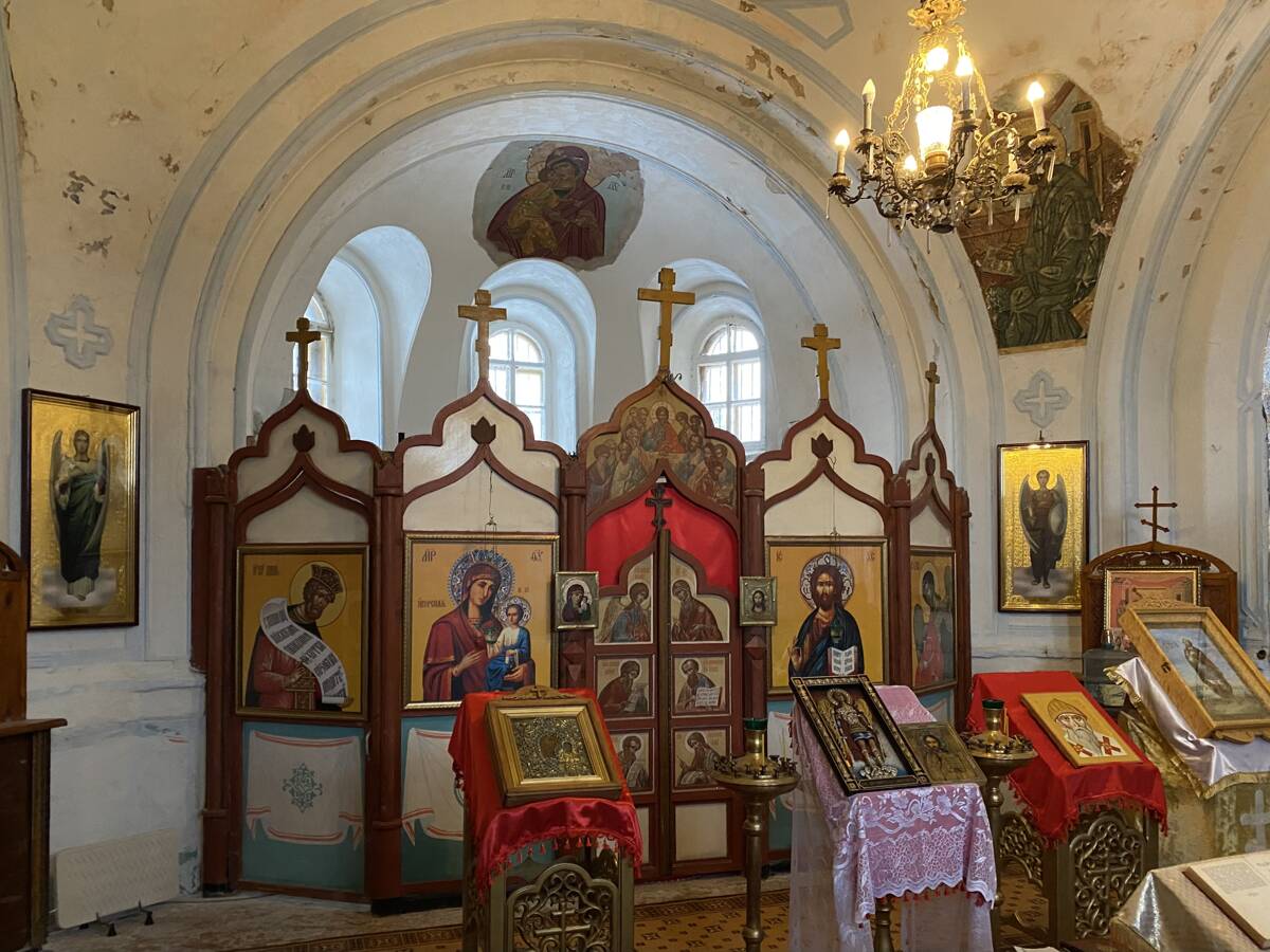 Церковь Михаила Архангела, Вышегород (Дедовичский район, Псковская область). интерьер и убранство, Интерьер северного придела