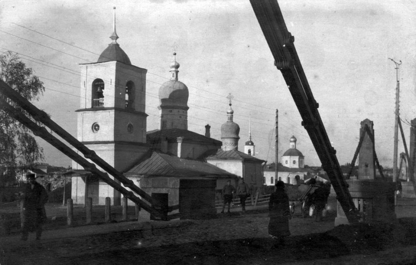 Остров. Церковь Николая Чудотворца. архивная фотография, Фото начала 1920-х гг.