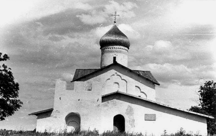 Церковь Николая Чудотворца, Устье (Псковский район, Псковская область). документальные фотографии, Фото 1960-х гг