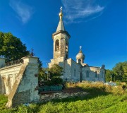 Церковь Покрова Пресвятой Богородицы, Вид с юго-запада<br>, Болотово, Псковский район, Псковская область