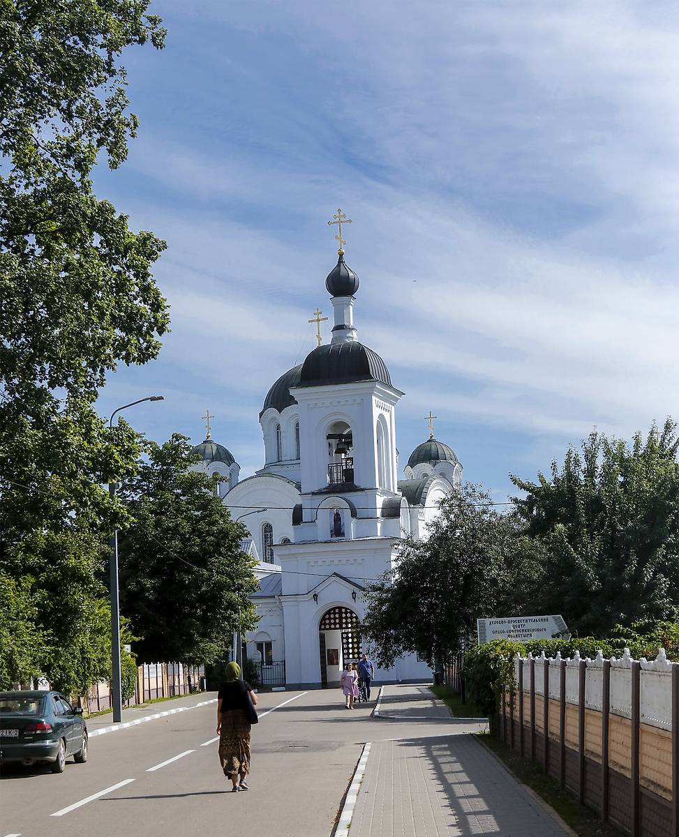 общий вид в ландшафте. Спасо-Евфросиниевский женский монастырь, Полоцк (Полоцкий район и г. Полоцк, Беларусь, Витебская область)