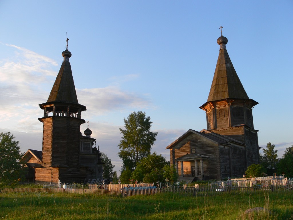 Храмовый комплекс Лядинского погоста, Столетовская (Лядины) (Каргопольский район, Архангельская область). фасады