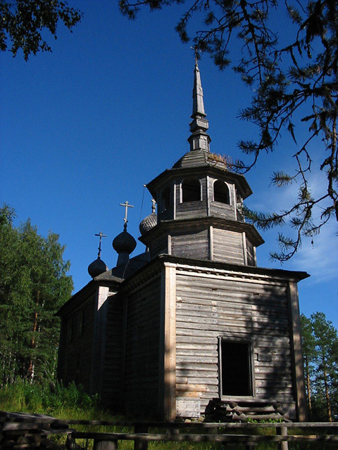 Масельга. Церковь Александра Свирского. фасады, Вид с запада