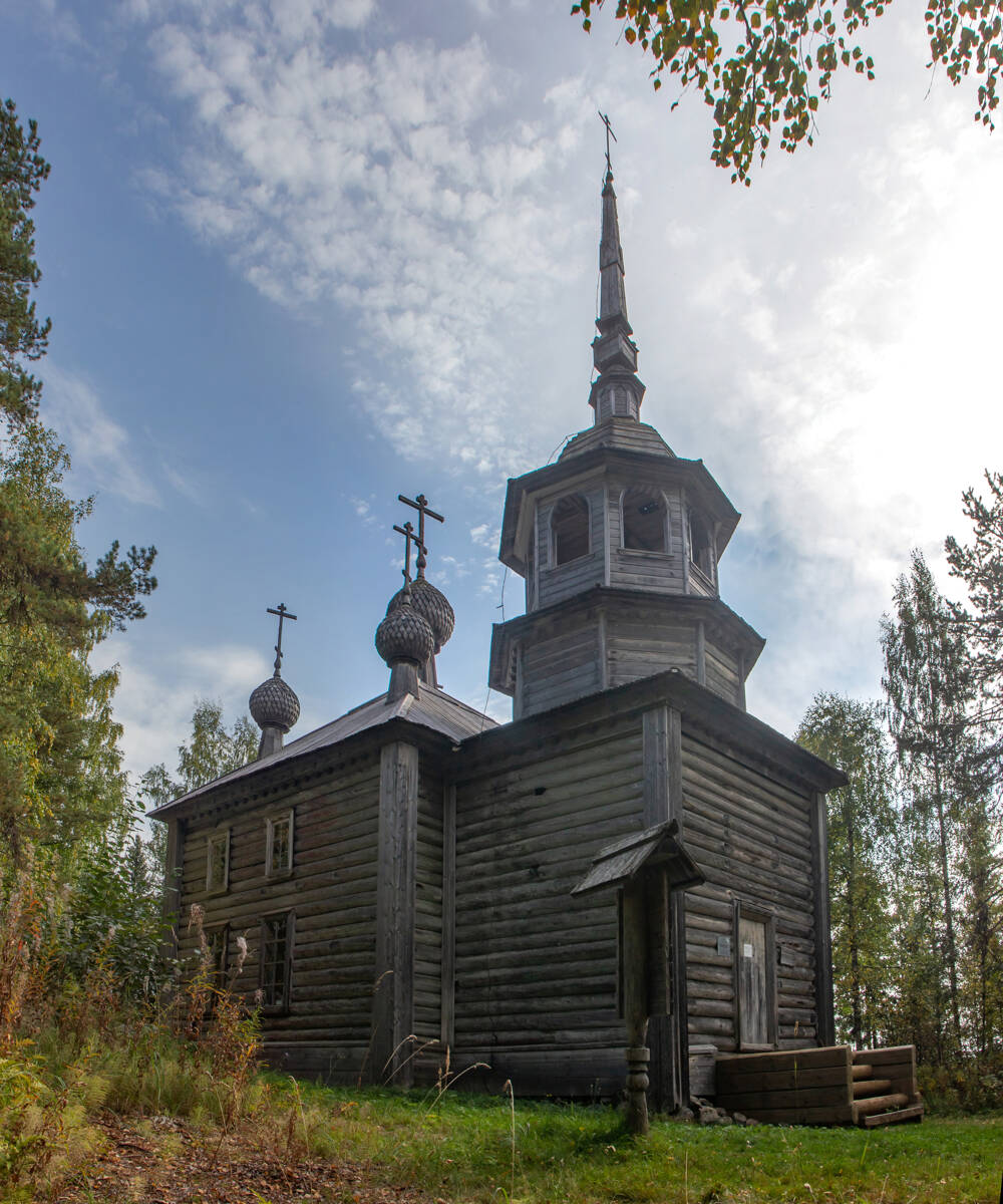 Церковь Александра Свирского, Масельга (Каргопольский район, Архангельская область). фасады, Вид с северо-запада