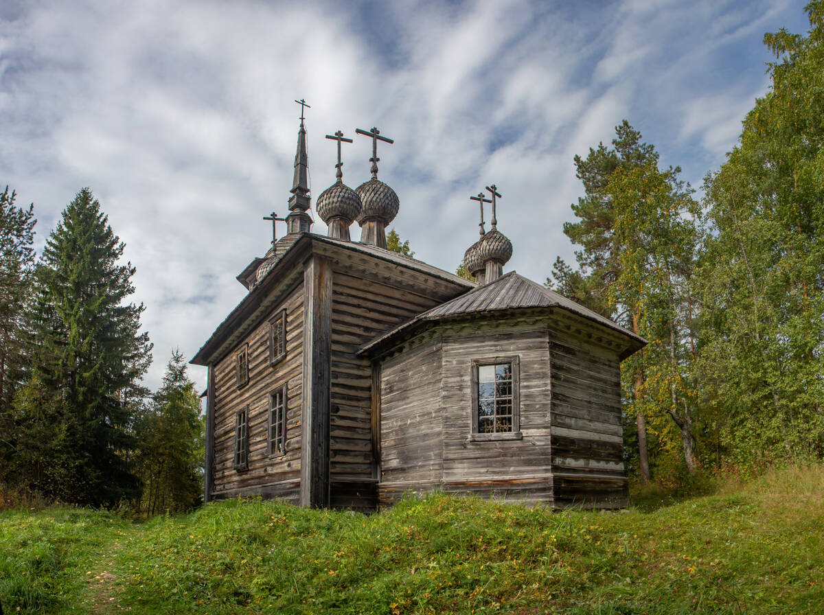 Церковь Александра Свирского, Масельга (Каргопольский район, Архангельская область). фасады, Вид с юго-востока