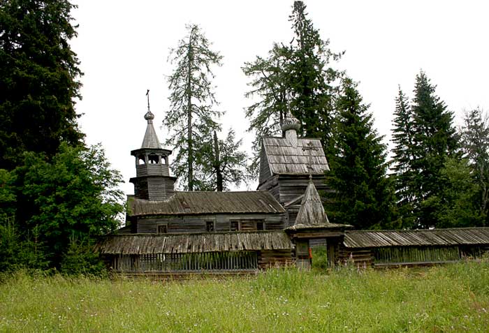 Порженский погост, урочище. Церковь Георгия Победоносца. документальные фотографии