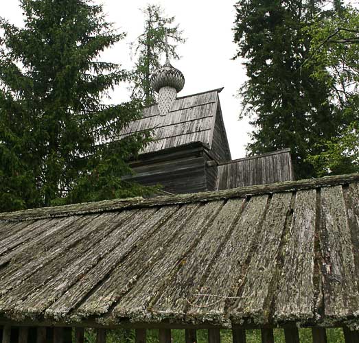 Порженский погост, урочище. Церковь Георгия Победоносца. документальные фотографии