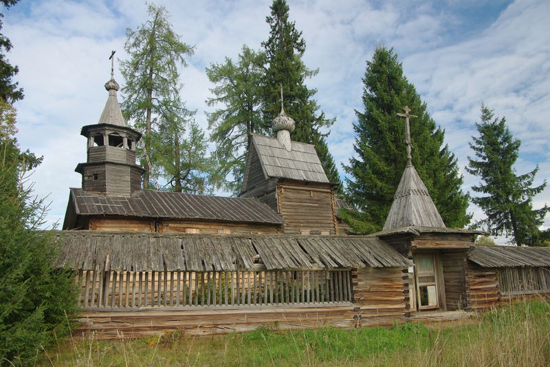 Церковь Георгия Победоносца, Порженский погост, урочище (Плесецкий район, Архангельская область). документальные фотографии, Георгиевская церковь на Порженском погосте