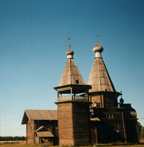 Заляжье (Саунино). Церковь Иоанна Златоуста на Саунинском погосте. фасады