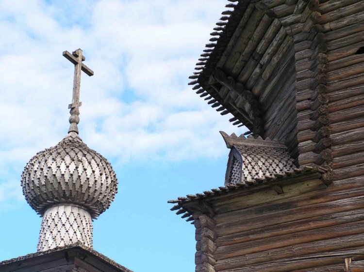Церковь Иоанна Златоуста на Саунинском погосте, Заляжье (Саунино) (Каргопольский район, Архангельская область). архитектурные детали, Фото Людмилы Васильковой