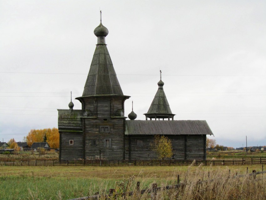 Церковь Иоанна Златоуста на Саунинском погосте, Заляжье (Саунино) (Каргопольский район, Архангельская область). фасады, вид с севера
