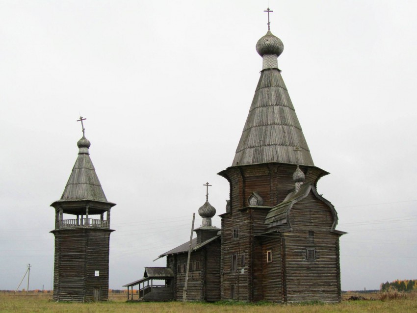 Церковь Иоанна Златоуста на Саунинском погосте, Заляжье (Саунино) (Каргопольский район, Архангельская область). фасады, вид с востока
