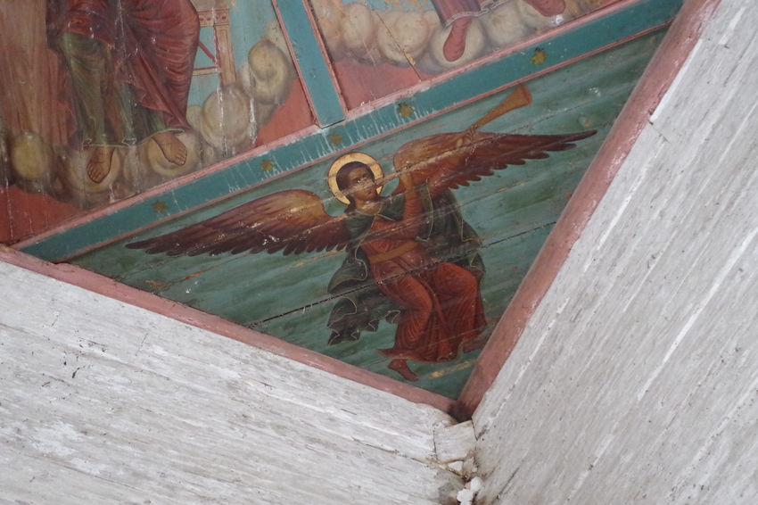 Церковь Иоанна Златоуста на Саунинском погосте, Заляжье (Саунино) (Каргопольский район, Архангельская область). интерьер и убранство