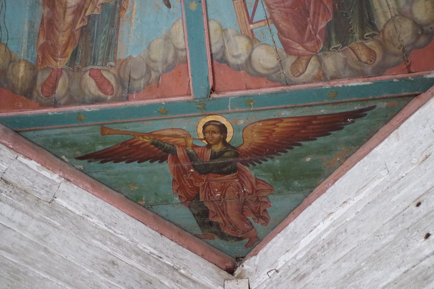 Церковь Иоанна Златоуста на Саунинском погосте, Заляжье (Саунино) (Каргопольский район, Архангельская область). интерьер и убранство