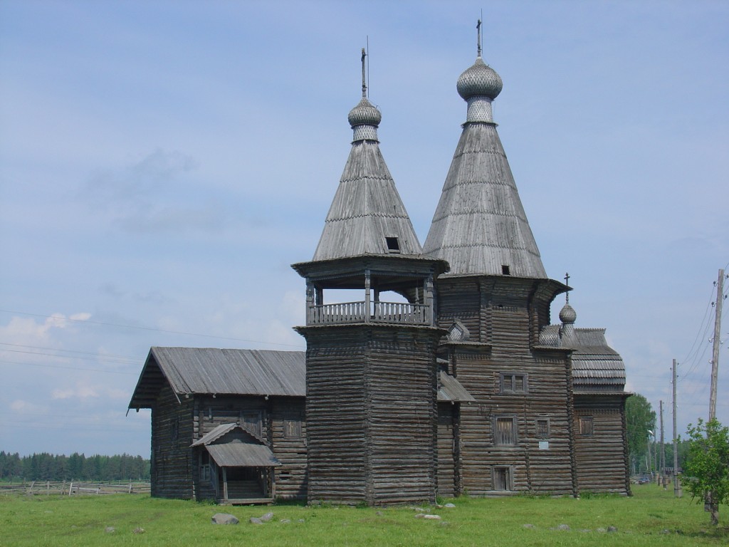 Заляжье (Саунино). Церковь Иоанна Златоуста на Саунинском погосте. фасады