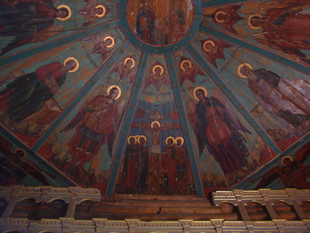 Церковь Иоанна Златоуста на Саунинском погосте, Заляжье (Саунино) (Каргопольский район, Архангельская область). интерьер и убранство