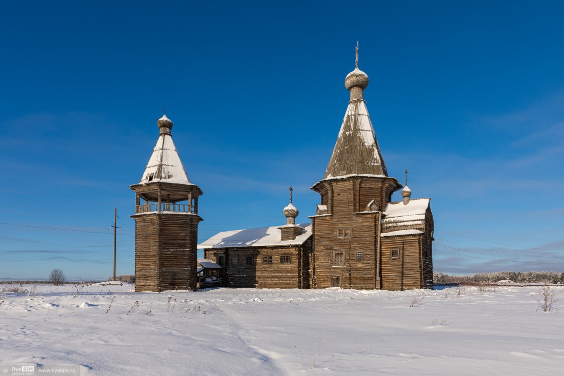 Церковь Иоанна Златоуста на Саунинском погосте, Заляжье (Саунино) (Каргопольский район, Архангельская область). фасады