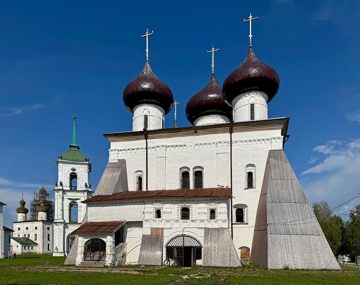Западный фасад, фасады. Собор Рождества Христова, Каргополь (Каргопольский район, Архангельская область)