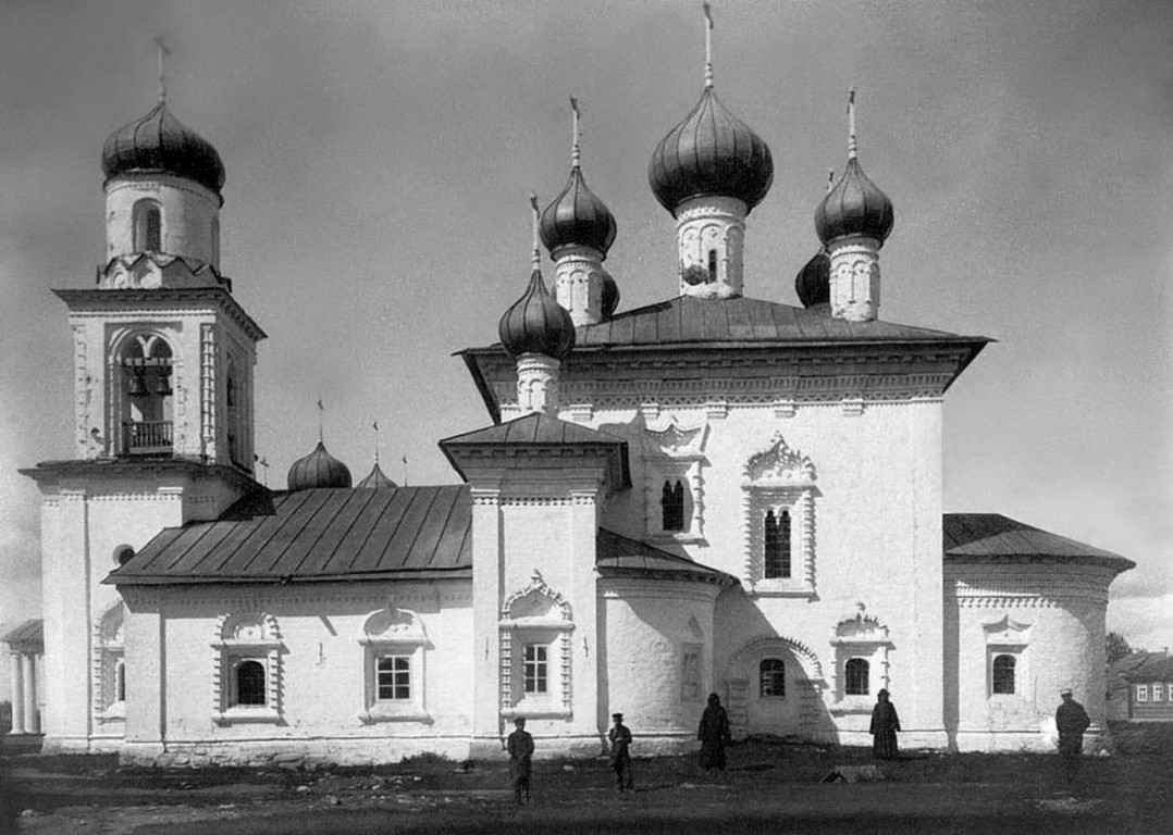 Каргополь. Церковь Рождества Пресвятой Богородицы. архивная фотография, фотография архитектора В. В. Суслова, 1886 год, из фондов РНБ изображение отреставрировано Анатолием Кокориным