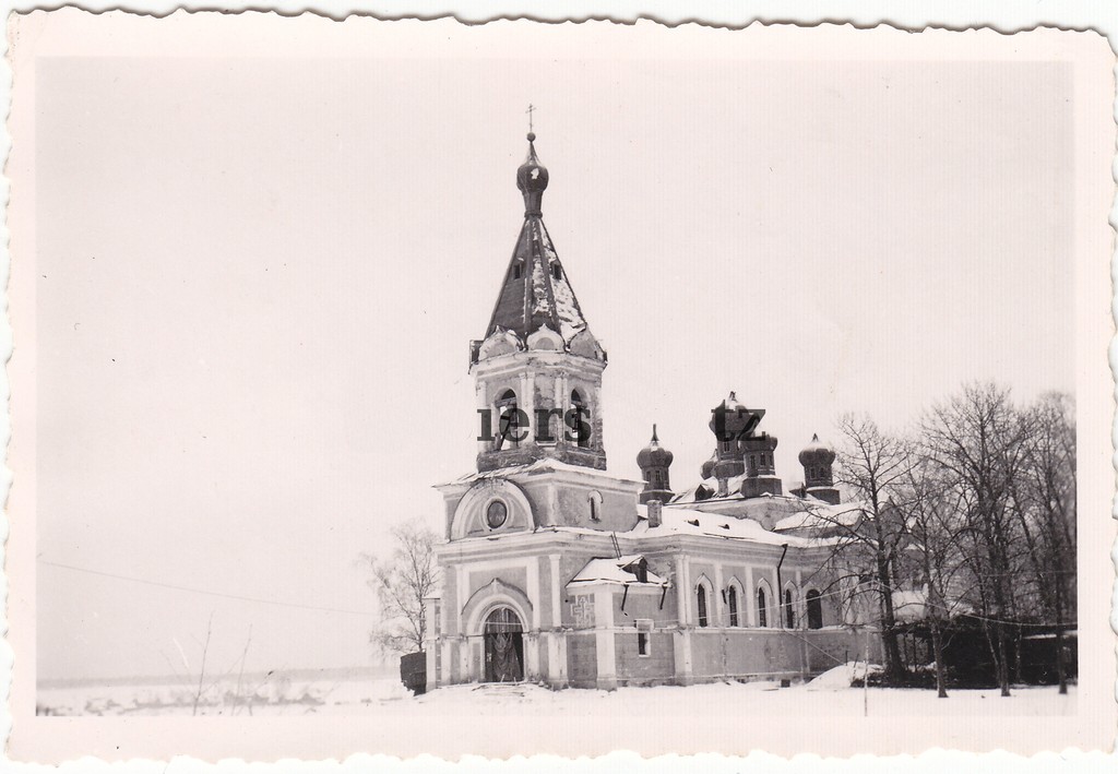 Лезье. Церковь Успения Пресвятой Богородицы. архивная фотография, Фото 1942 г. с аукциона e-bay.de