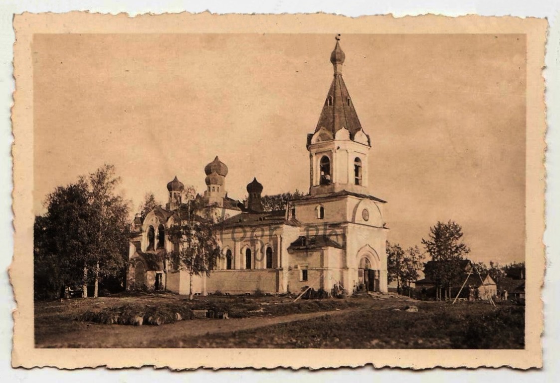 Церковь Успения Пресвятой Богородицы, Лезье (Кировский район, Ленинградская область). архивная фотография, Фото 1941 г. с аукциона e-bay.de