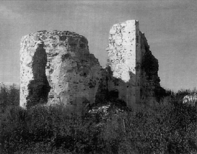 Ковалёво. Церковь Спаса Преображения на Ковалеве. архивная фотография, Остатки апсиды и стен церкви.