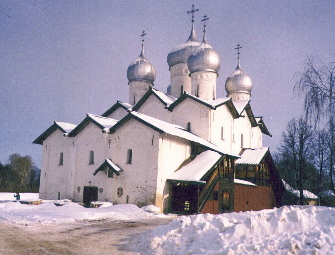 Великий Новгород. Церковь Бориса и Глеба в Плотниках. фасады