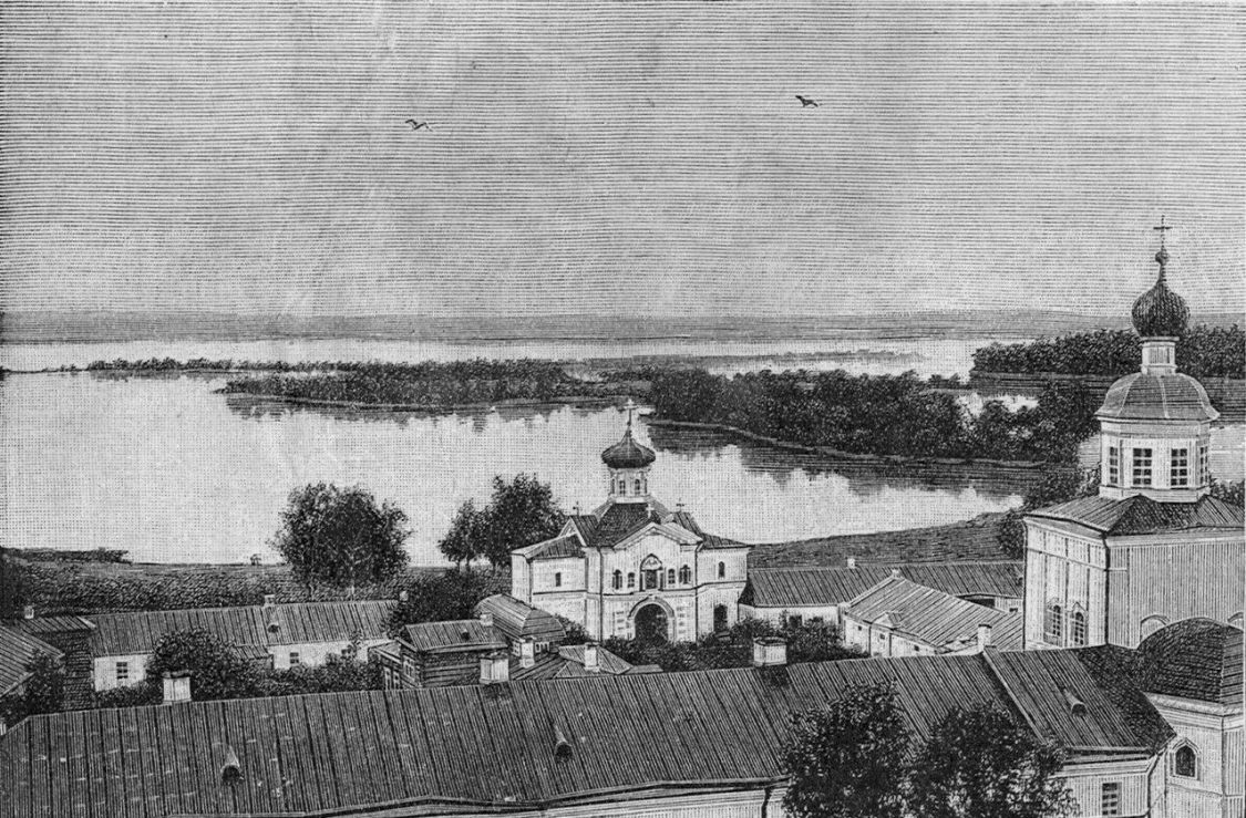 Валдай. Иверский монастырь. архивная фотография, Вид с колокольни Иверского монастыря