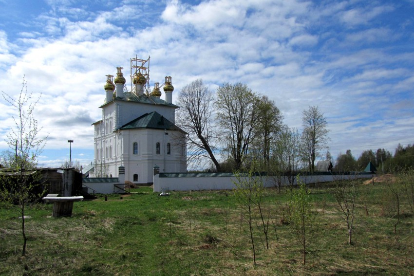 Погост Отолово (Суханы). Церковь Троицы Живоначальной. общий вид в ландшафте, вид с востока