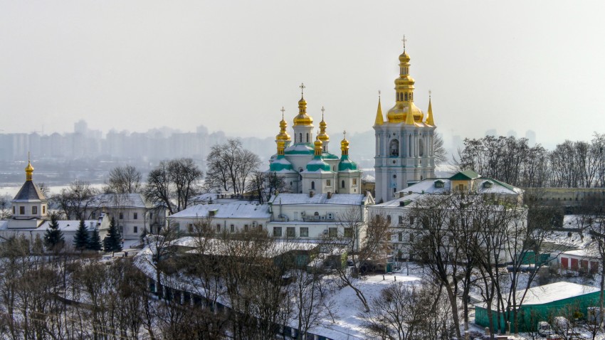 Успенская Киево-Печерская лавра, Печерск (Печерский район, Украина, г. Киев). фасады, Вид на Дальние пещеры