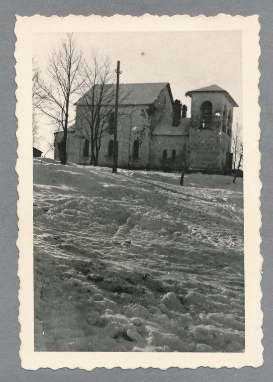 Великий Новгород. Церковь Александра Невского в Григорове. архивная фотография, Фото 1942 г. с аукциона e-bay.de