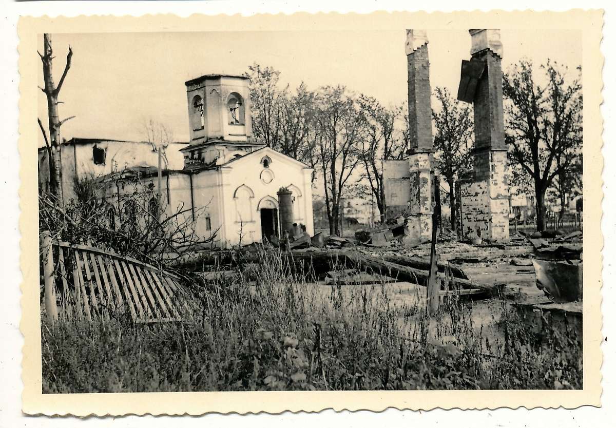 Фото 1941 г. с аукциона e-bay.de, архивная фотография. Церковь Власия на Волосовой улице, Великий Новгород (Великий Новгород, город, Новгородская область)