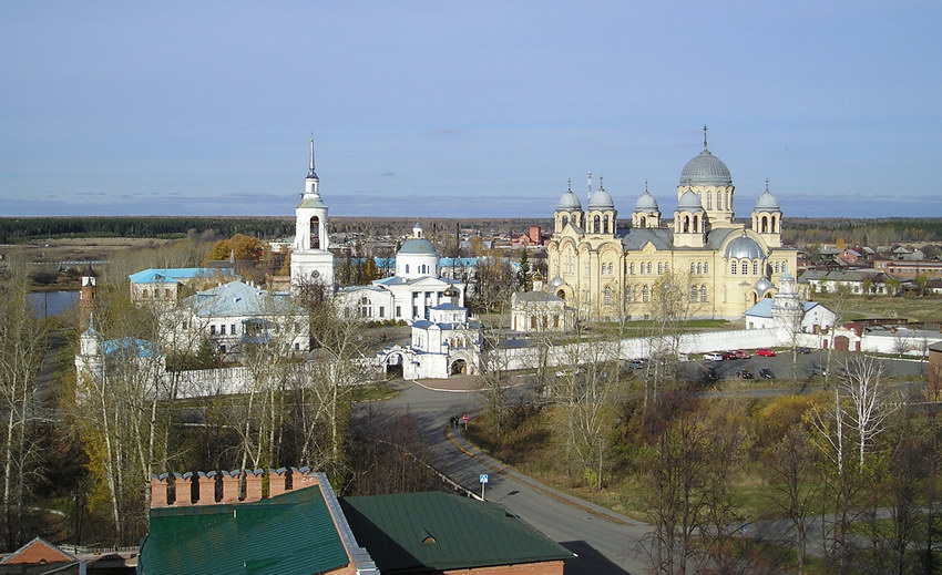 Верхотурье. Николаевский мужской монастырь. общий вид в ландшафте