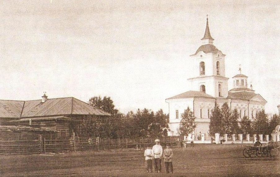 Церковь Рождества Христова, Дерябино (Верхотурский район (ГО Верхотурский), Свердловская область). архивная фотография, Фото начала ХХ века с сайта svyatural.com