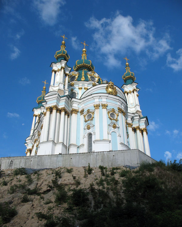Церковь Андрея Первозванного, Андреевская Гора (Шевченковский район, Украина, г. Киев). фасады