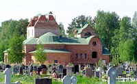 Петергоф. Троицы Живоначальной на Петергофском городском (Бабигонском) кладбище, церковь