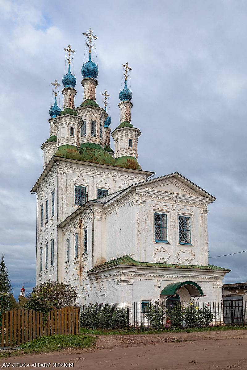 фасады. Церковь Троицы Живоначальной на Зелене, Тотьма (Тотемский район, Вологодская область)
