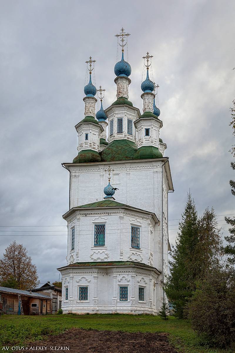фасады. Церковь Троицы Живоначальной на Зелене, Тотьма (Тотемский район, Вологодская область)