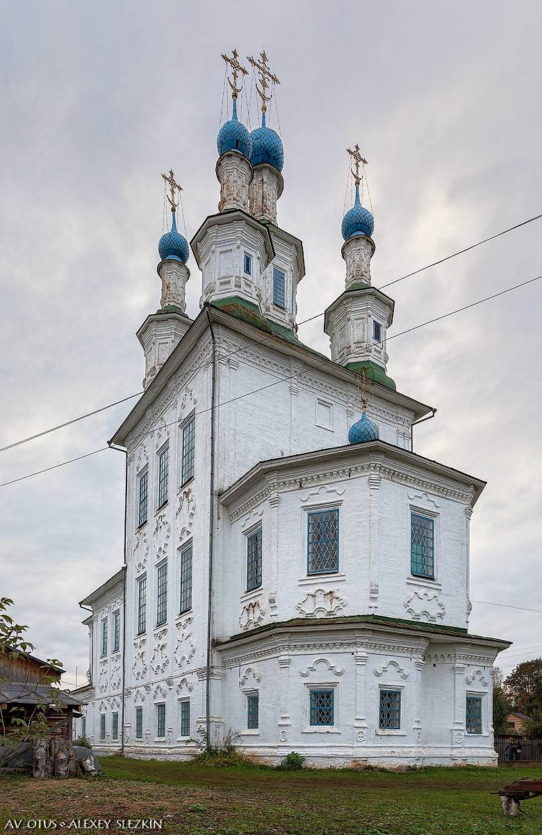 фасады. Церковь Троицы Живоначальной на Зелене, Тотьма (Тотемский район, Вологодская область)