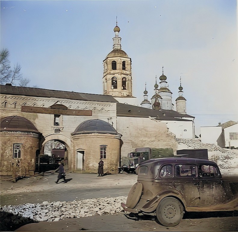 Фото 1941 г., архивная фотография. Рождества Пресвятой Богородицы Пафнутиев Боровский мужской монастырь, Боровск (Боровский район, Калужская область)