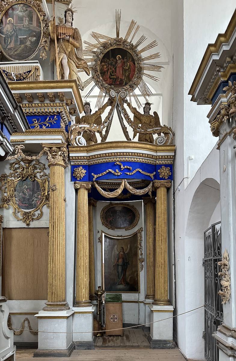 Правый сегмент иконостаса, дополнительная информация. Собор Преображения Господня, Белозерск (Белозерский район, Вологодская область)