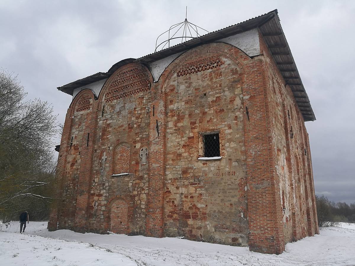 север, фасады. Церковь Уверения Фомы в Воскресении Христовом на Мячине, Великий Новгород (Великий Новгород, город, Новгородская область)