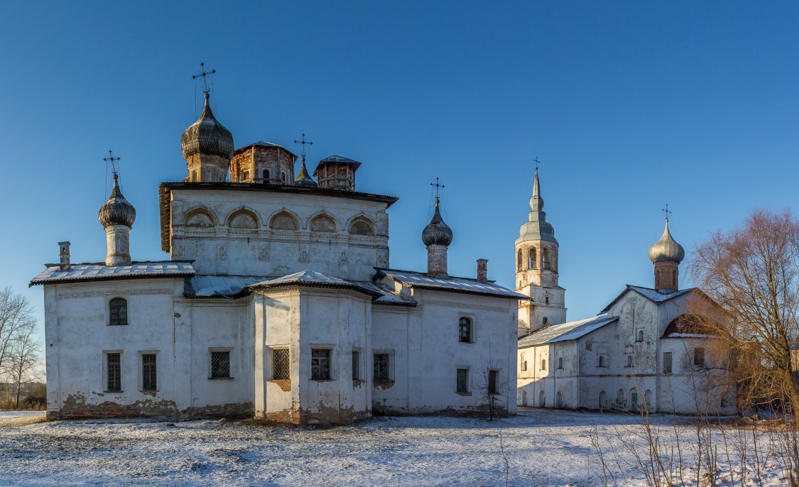 Великий Новгород. Деревяницкий монастырь. фасады, Панорама с Востока