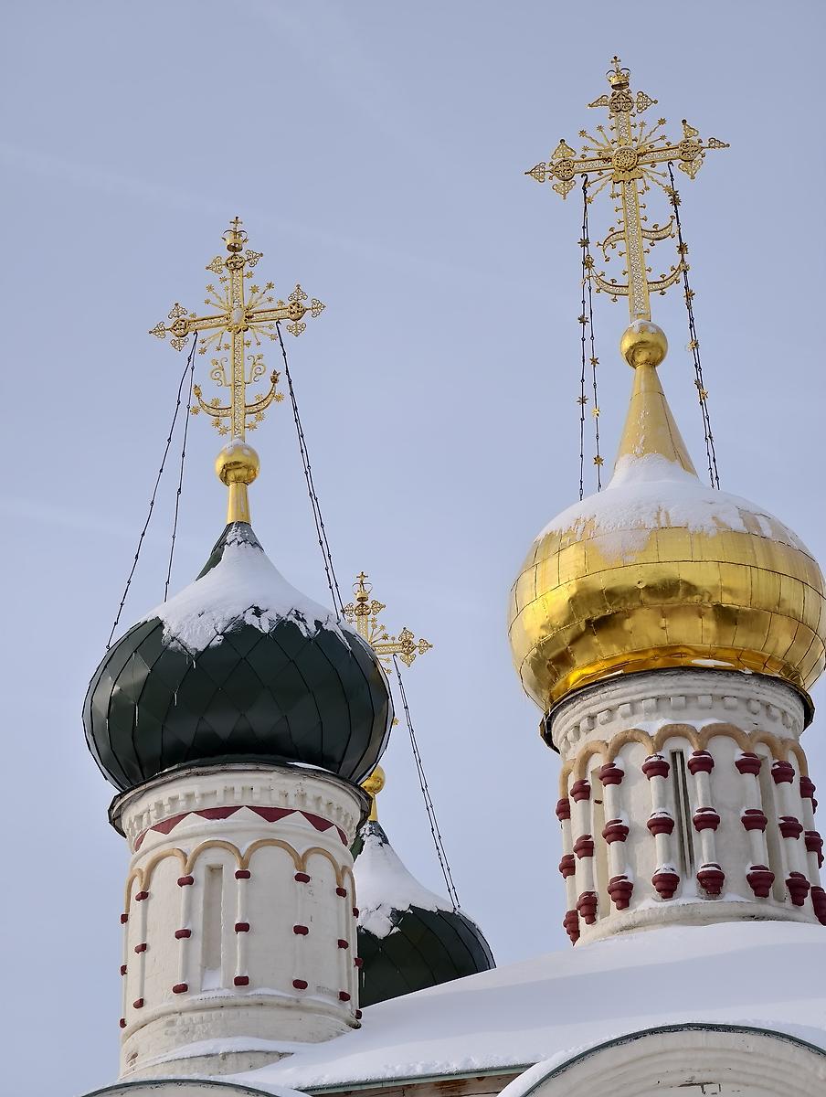 Обновлённые главки основного объёма, архитектурные детали. Кремль. Собор Николая Чудотворца, Зарайск (Зарайский городской округ, Московская область)